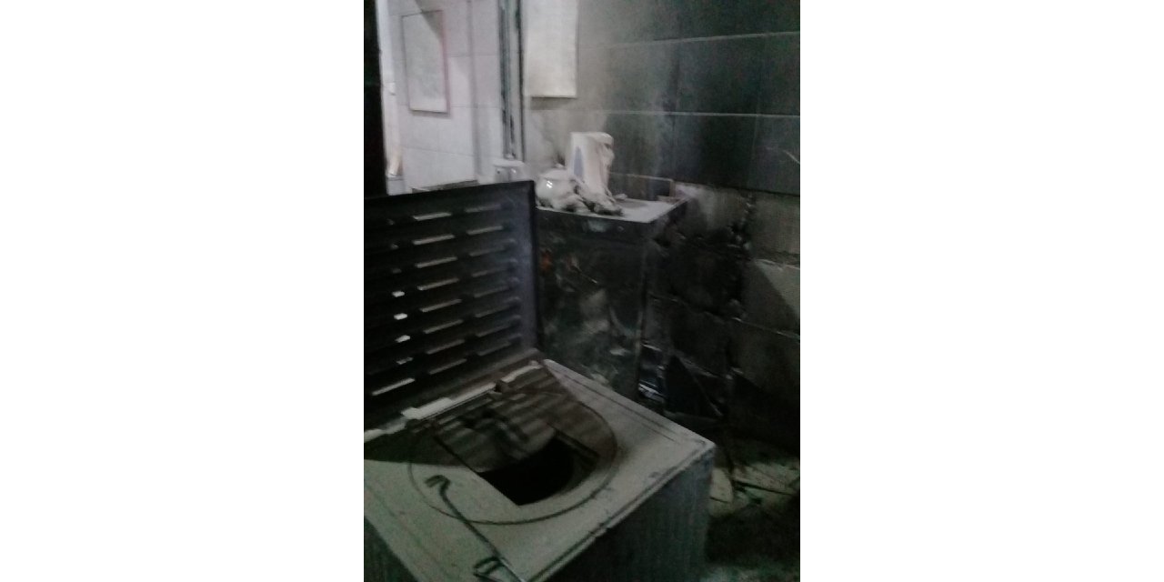 Elbistan’da sobadan çıkan kıvılcım işyerini yaktı