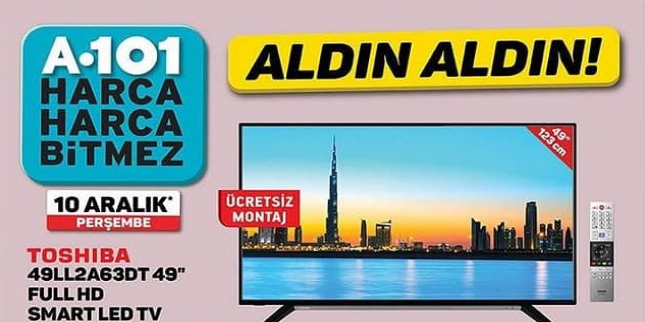 10 Aralık A101 indirim katalogları