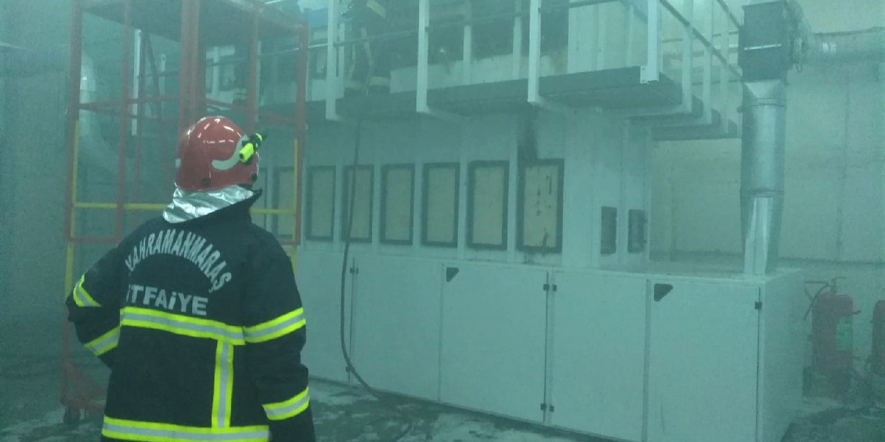 Kahramanmaraş’ta tekstil fabrikasında yangın