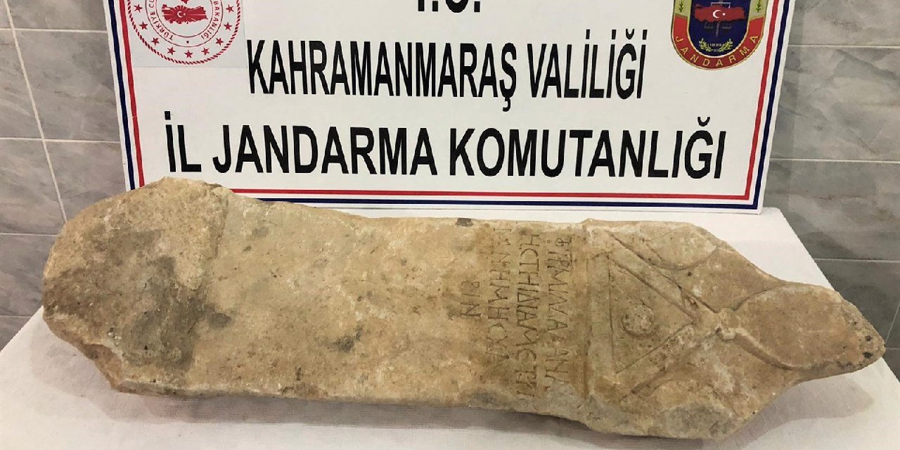 Kahramanmaraş’ta tarihi eser operasyonu