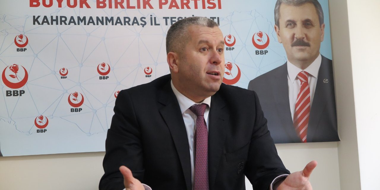 BBP’li Yardımcıoğlu, “Siyasi partilere verilen destek esnafa verilsin”