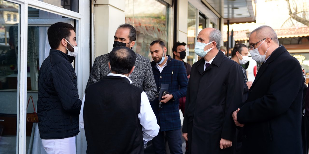 Özdemir ve Okay’dan Sarayaltı esnafına ziyaret