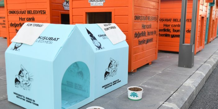 Onikişubat Belediyesi'nden sokak hayvanlarına yeni yuva