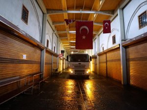 Tarihi Kapalı Çarşı temizlendi