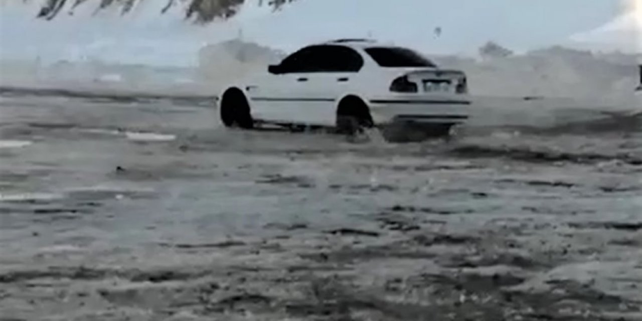 Karda drift pahalıya patladı