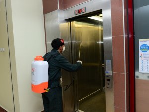 KSÜ’de Dezenfekte Çalışmaları