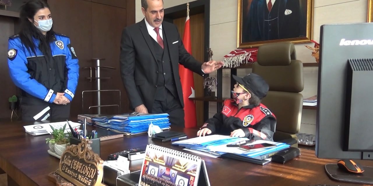 Otizmli Efe’ye emniyetten sürpriz