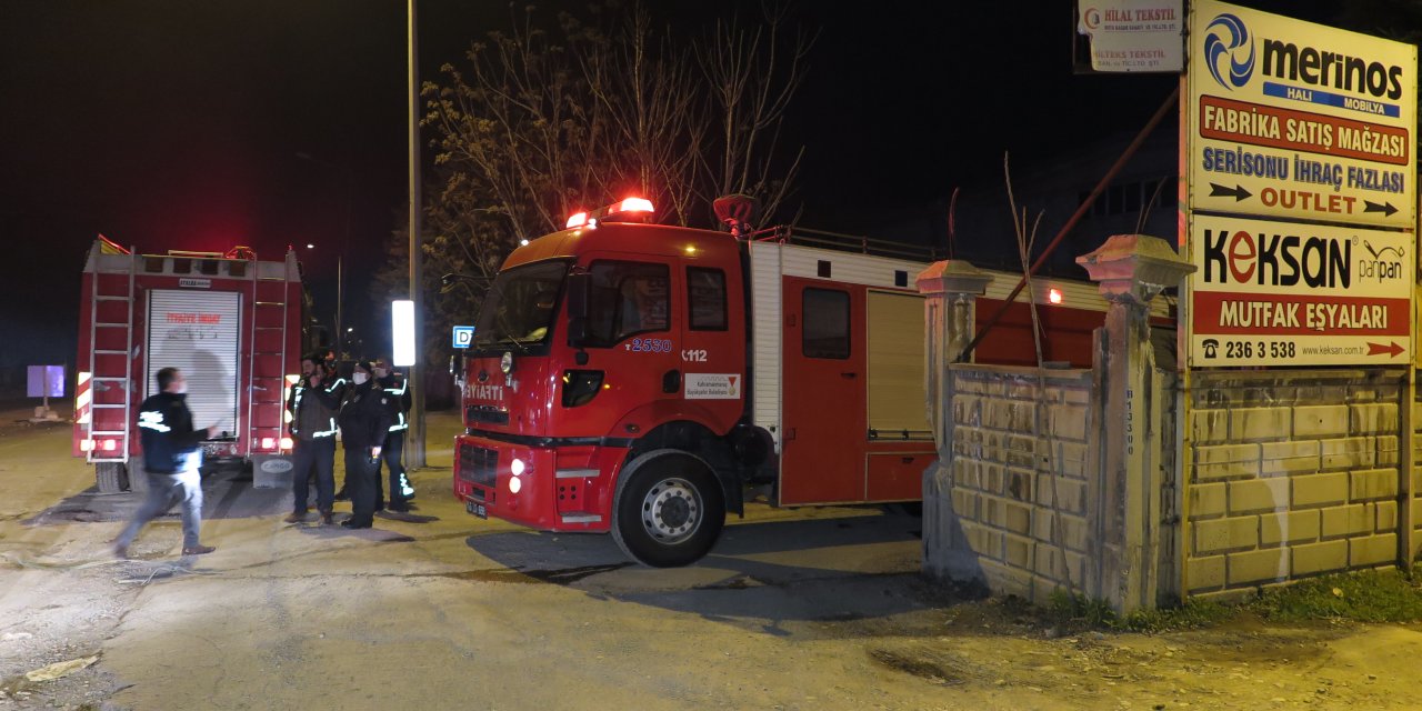 Tekstil fabrikasındaki yangın korkuttu