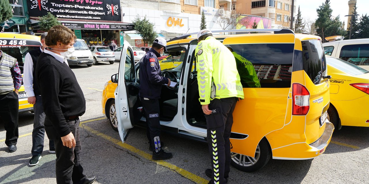 Ticari taksilere salgın denetimi