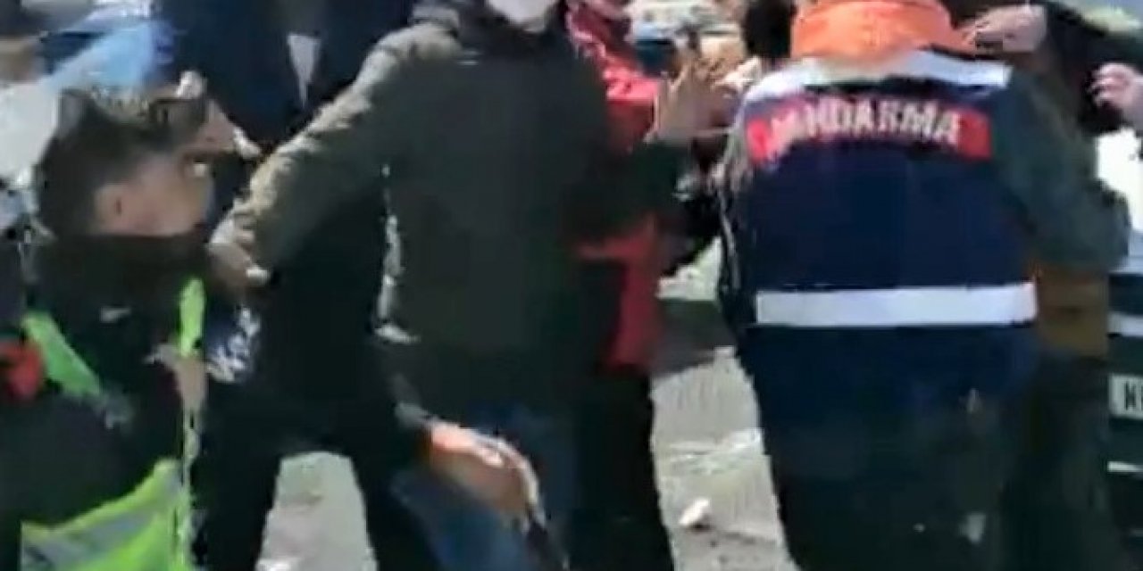 Kavga anı kameralara yansıdı