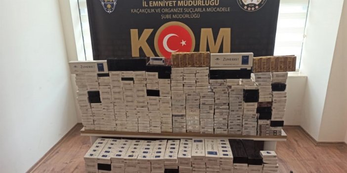 Kahramanmaraş’ta kaçak sigara ticaretine polis baskını