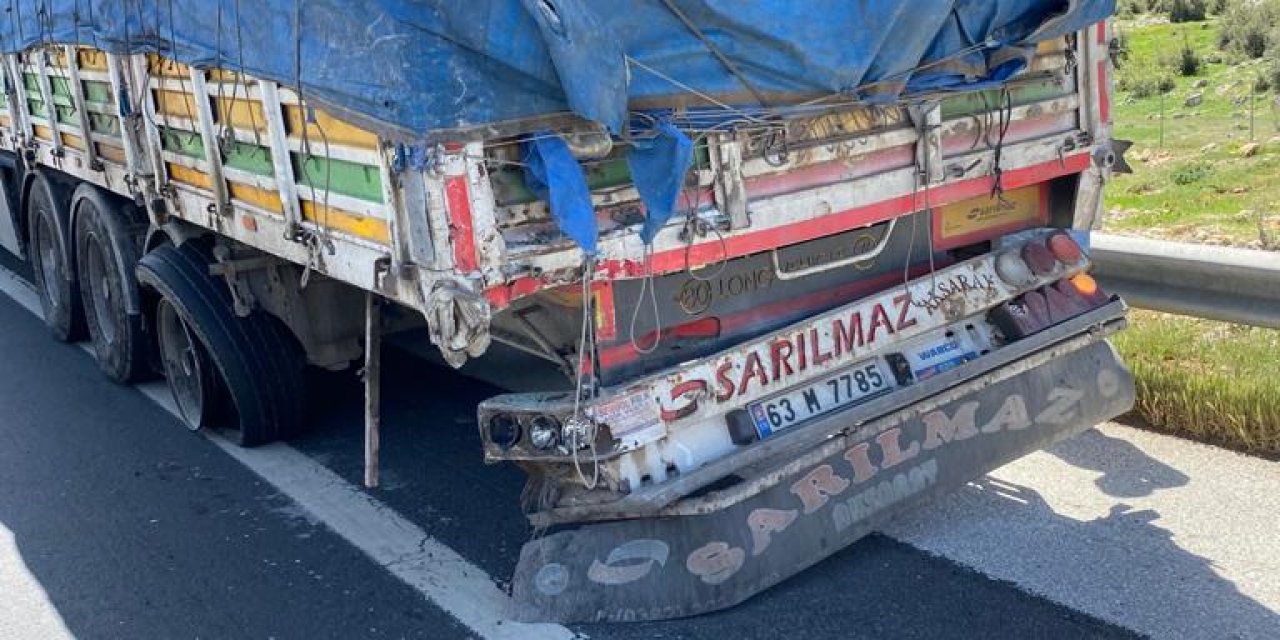 Kahramanmaraş’ta pikap tıra çarptı: 1 ölü 2 yaralı