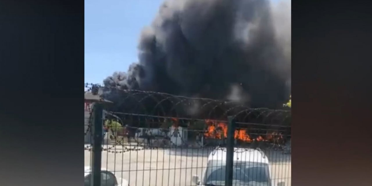 Osmaniye’de geri dönüşüm fabrikasında yangın