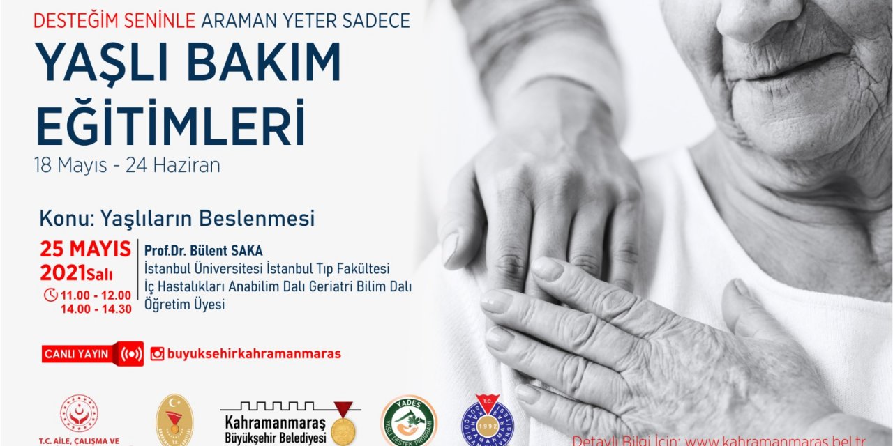 Prof. Saka ‘Yaşlıların Beslenmesi’ni anlatacak